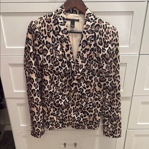 Victoria's Secret Brown and Black Leopard Print Blazer - EXCELLENT CONDITION!